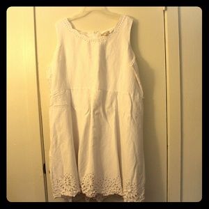 White embroidered dress